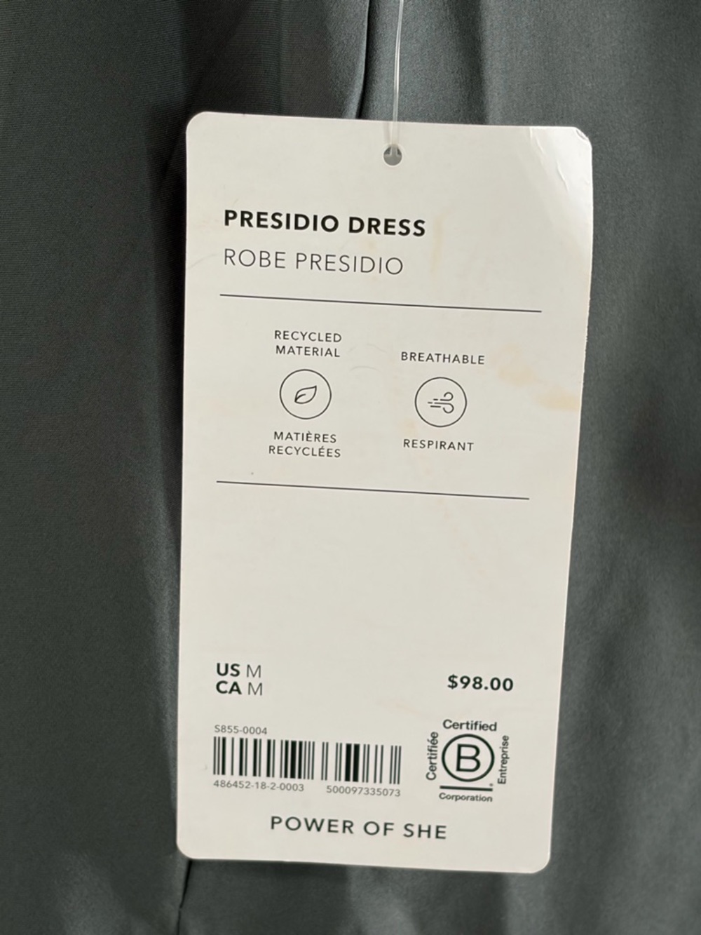 NWT Athleta Presidio Traveler Maxi Dress Green - Picture 5 of 6